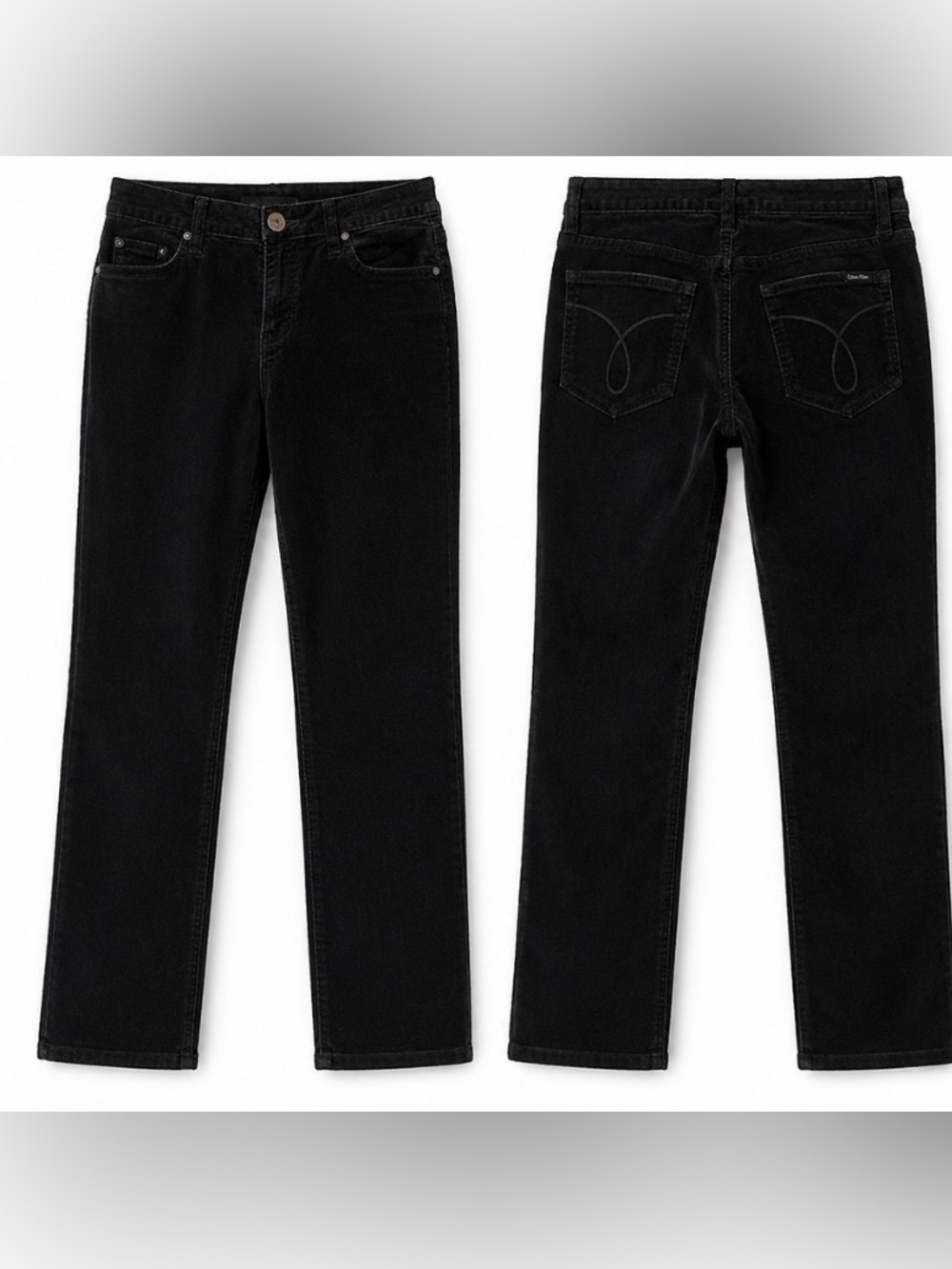 Calvin Klein Jeans Women’s Black Corduroy Pants – Size 8